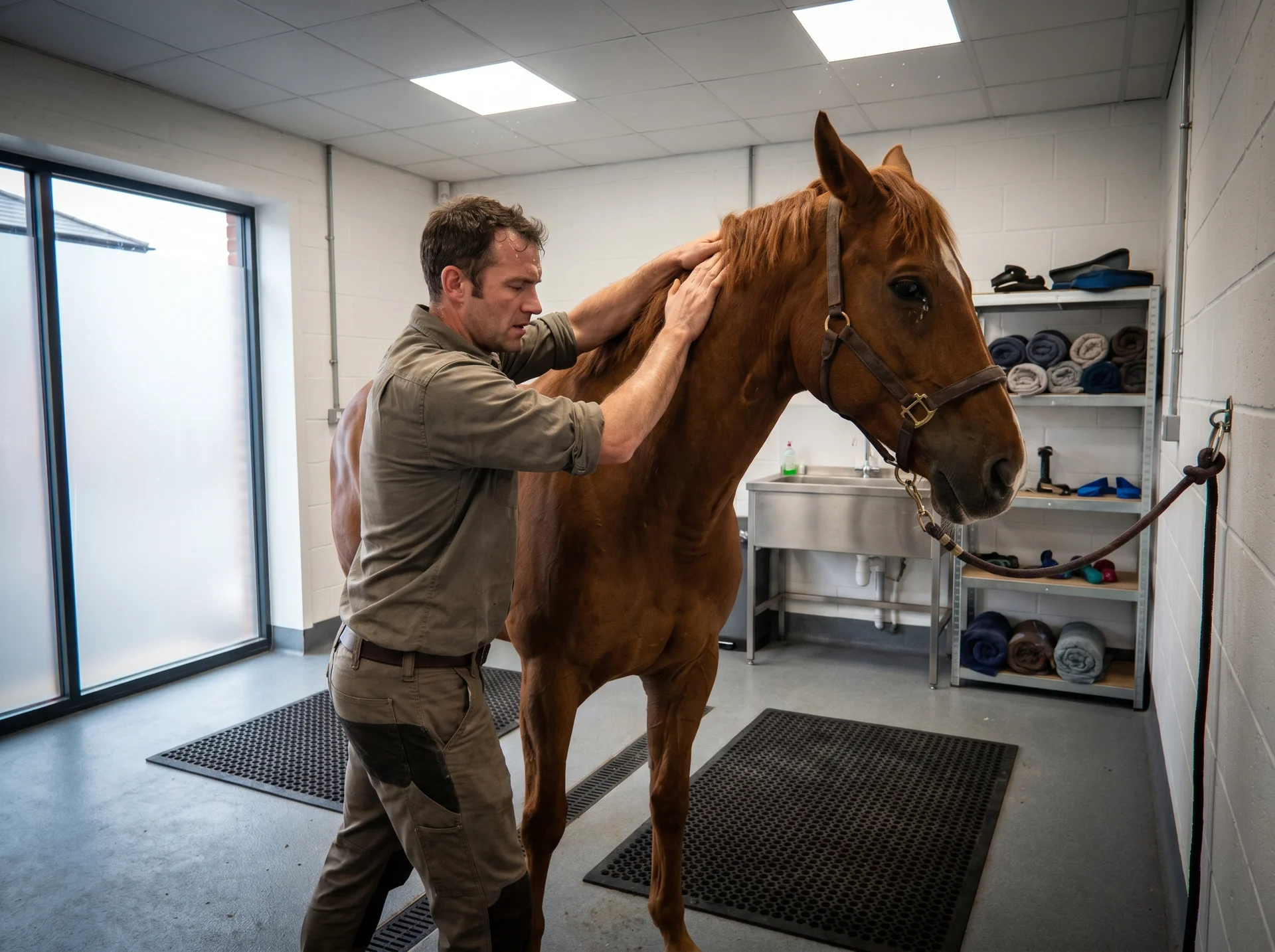 Intervention professionnelle sur cheval
